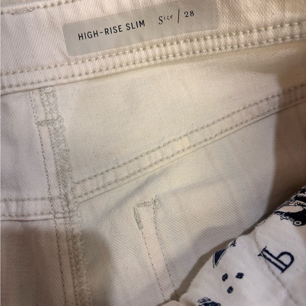Anthropologie Pilcro Fleur High-Rise Slim Boyfriend Jeans Size 28 - Picture 11 of 13